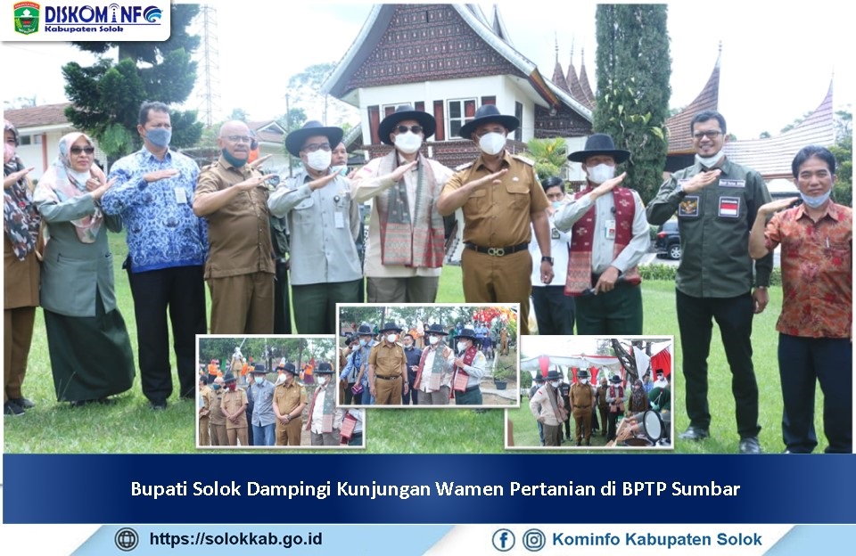 Bupati Solok Dampingi Kunjungan Wamen Pertanian di BPTP Sumbar