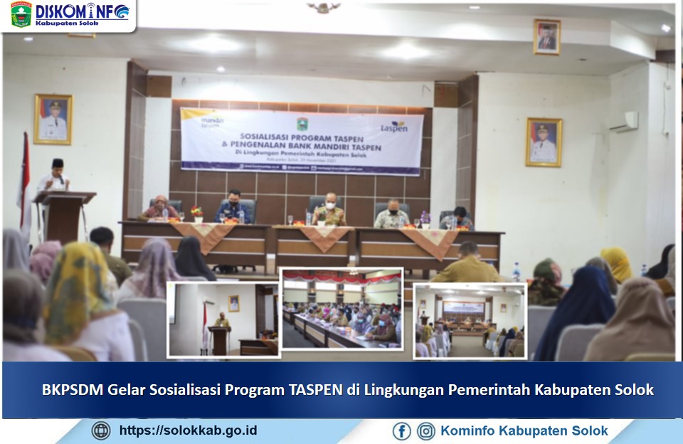 BKPSDM Gelar Sosialisasi Program TASPEN di Lingkungan Pemerintah Kabupaten Solok
