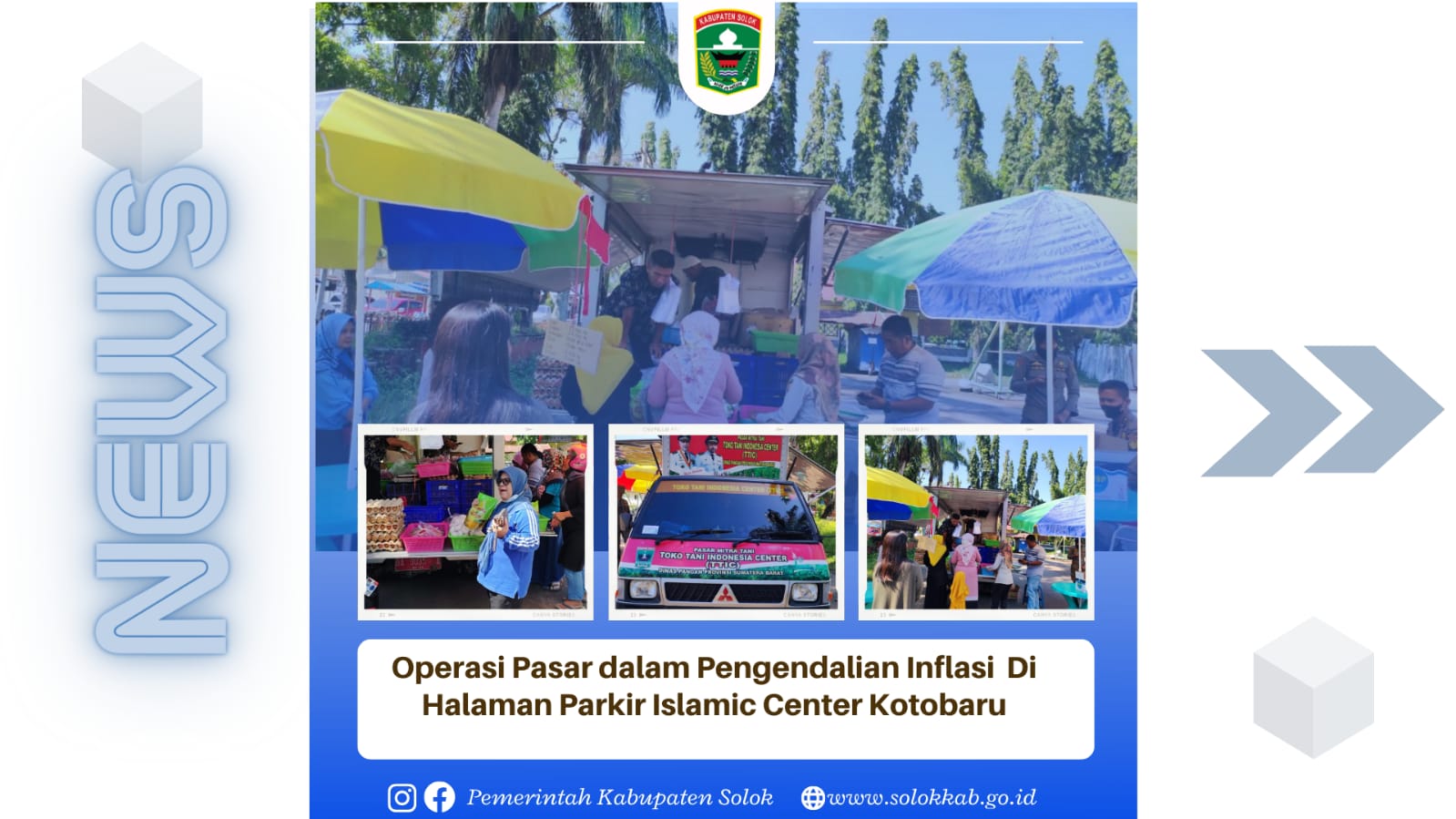 Operasi Pasar Dalam Pengendalian Inflasi di Halaman Parkir Masjid Islamic Centere Kotobaru