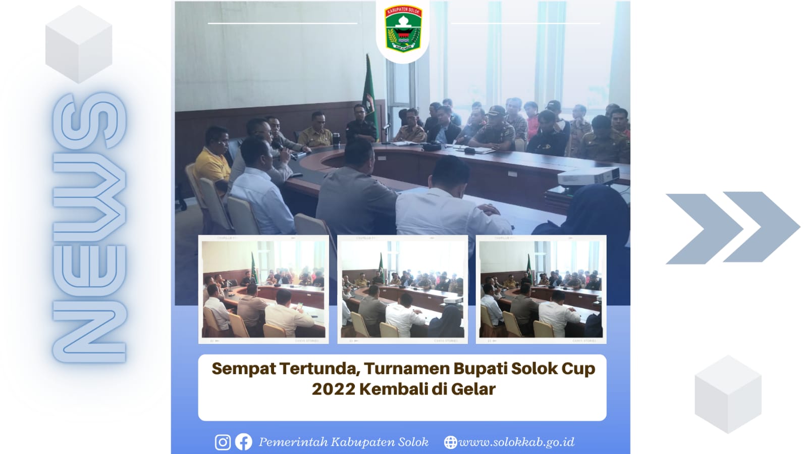 Sempat Tertunda, Turnamen Bupati Solok Cup 2022 Kembali Digelar.